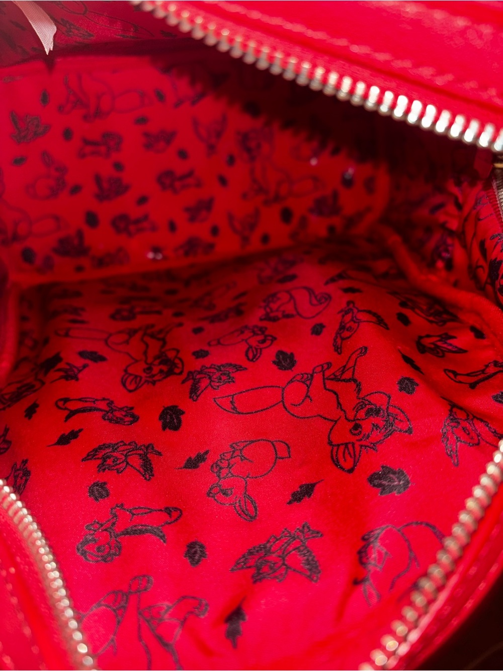 Dooney & Bourke Red Woodland Character Mini Backpack - Picture 3 of 3